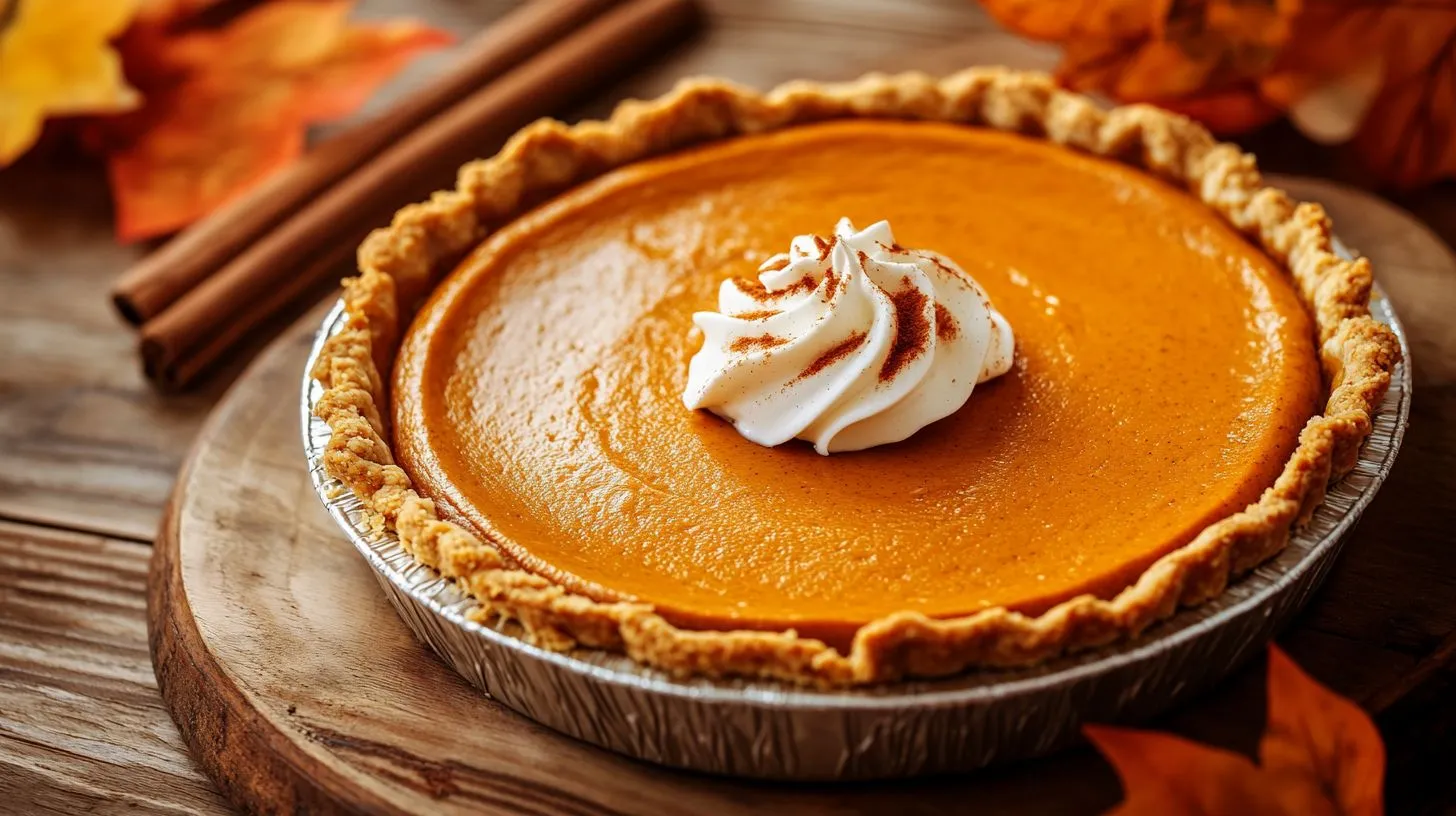 No-bake pumpkin pie with graham cracker crust