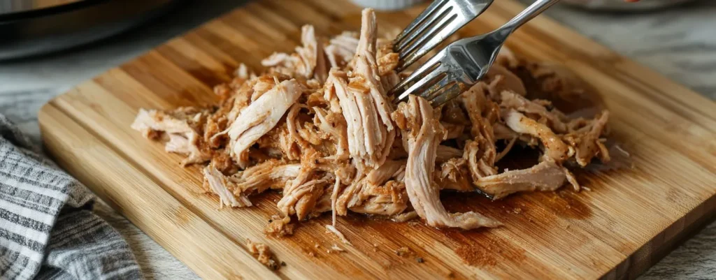 How to shred chicken with two forks for perfect texture