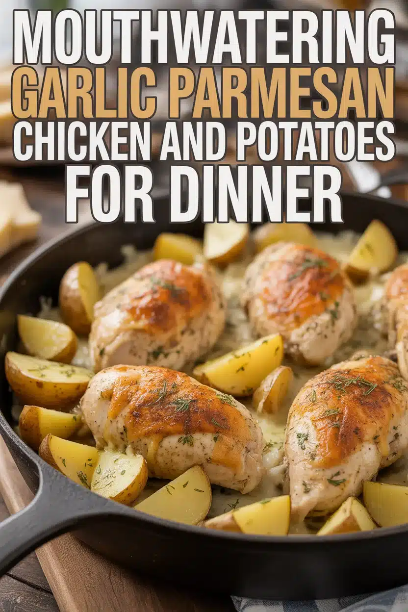 Mouthwatering Garlic Parmesan Chicken and Potatoes for Dinner