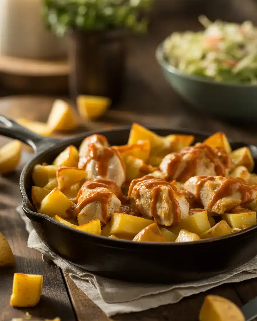Mouthwatering Garlic Parmesan Chicken and Potatoes for Dinner