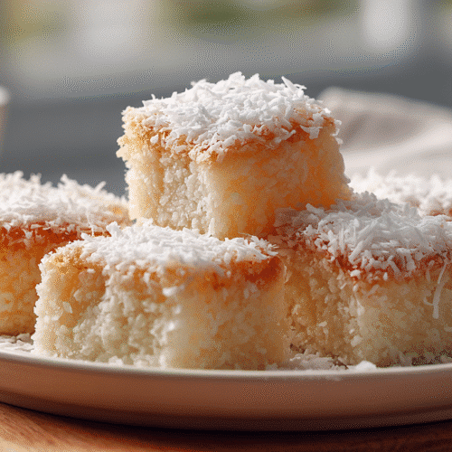Coconut mochi cake
