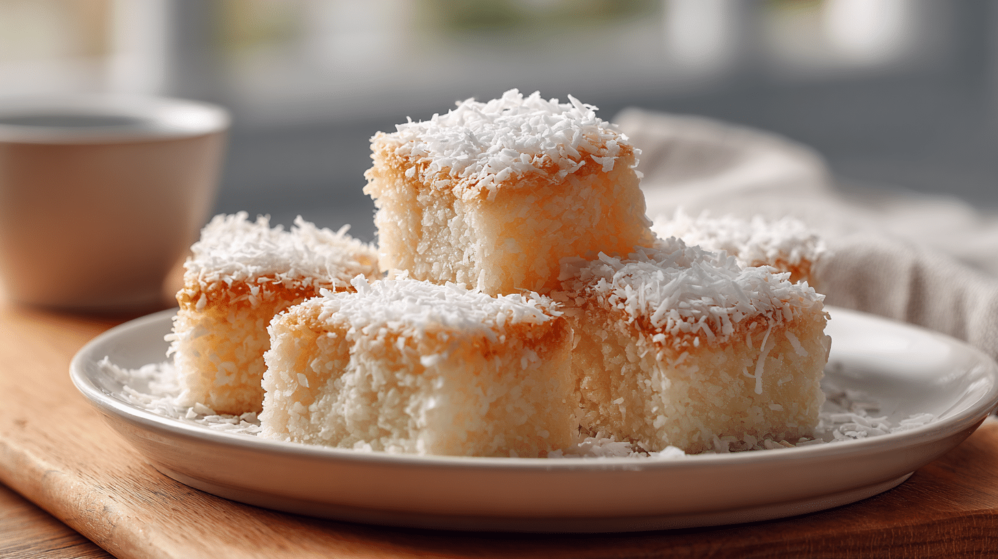 Coconut mochi cake