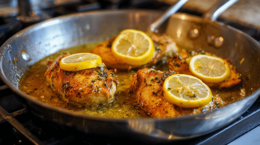 Steps for making lemon chicken