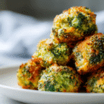 Crispy broccoli cheddar poppers