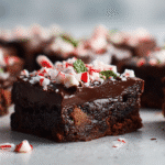 Peppermint fudge brownies