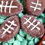 Decadent Chocolate Football Patties for game day celebrations