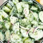 Fresh Cucumber Dill Salad with vibrant ingredients in a bowl