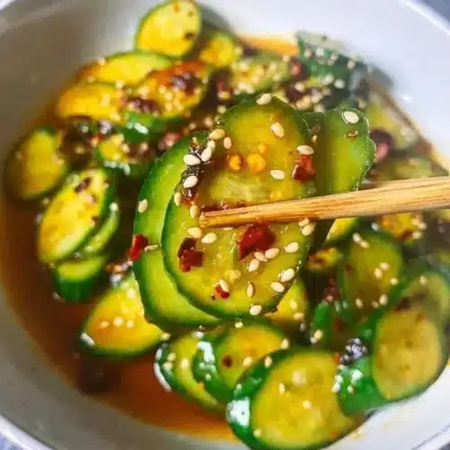 Easy Asian cucumber salad with fresh ingredients and vibrant flavors.