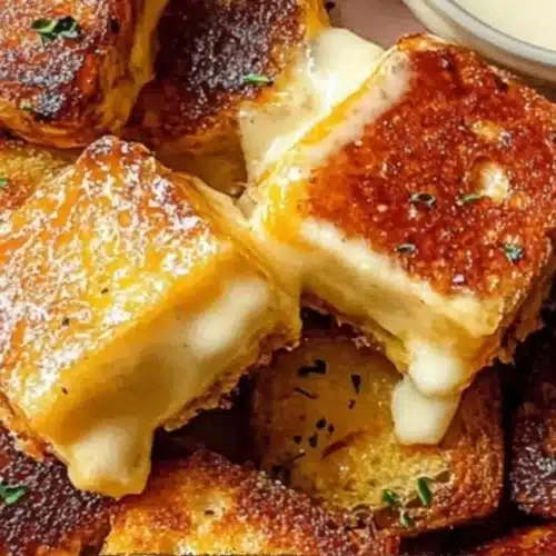 Delicious Hawaiian Roll Grilled Cheese sandwich ready to be enjoyed.