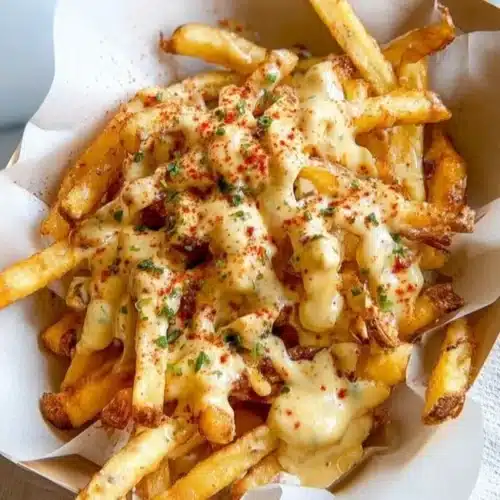 Delicious Louisiana Voodoo Fries inspired by Wingstop recipe, perfect for snacking.