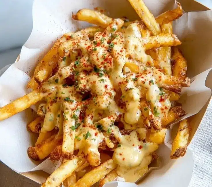 Delicious Louisiana Voodoo Fries inspired by Wingstop recipe, perfect for snacking.