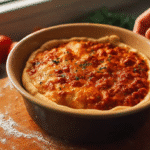 Delicious Pizza Pot Pie filled with savory ingredients in a flaky crust