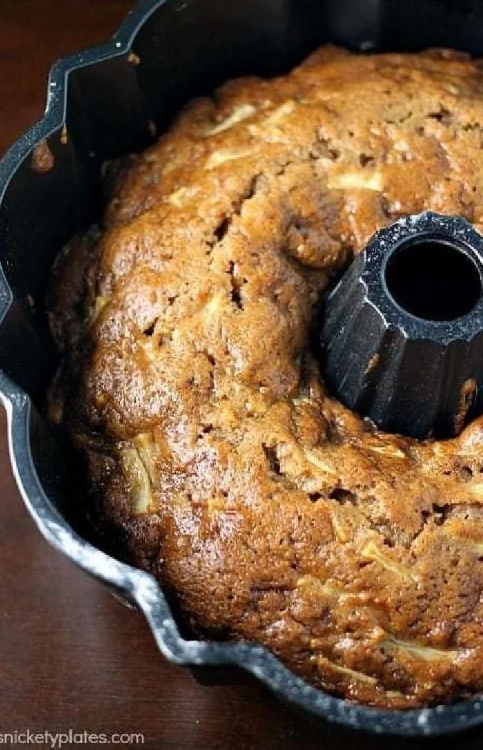Delicious homemade Apple Bundt Cake with fresh apples and spices