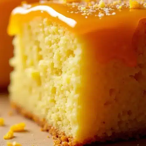 Sicilian Whole Orange Cake decorated with orange slices and icing
