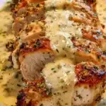 Creamy Parmesan Baked Caesar Chicken, a delicious baked chicken recipe