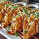 Applebee's Chicken Wonton Tacos served in crispy wonton shells