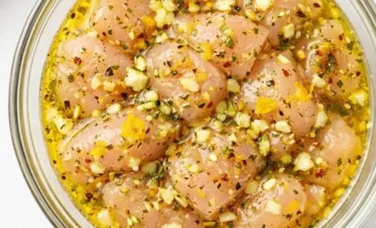 Lemon Garlic Herb Marinade for grilling and marinating