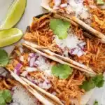 Delicious slow-cooked shredded chicken for tacos